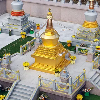 Chanteloube's Stupas